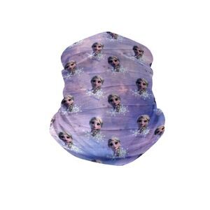New Disney Kids Girls Frozen Elsa All-Over Print Neck Gaiter Wrap Lightweight